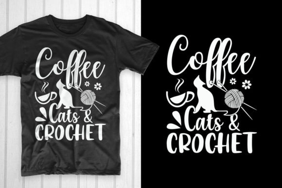 Coffee Cats Crochet: Graphics & T-Shirt Designs