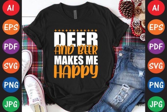 Deer and Beer Makes Me Happy
