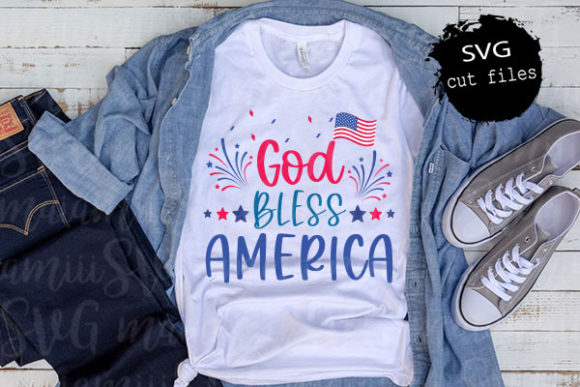 God Bless America SVG: Graphics for T-Shirt Designs & Handmade Projects