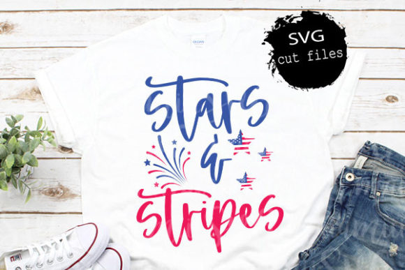 Stars and Stripes, 4th of July SVG Graphics for T-Shirt Designs